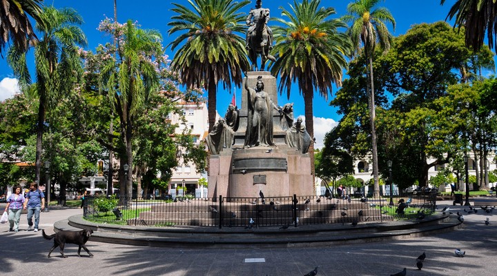 Standbeeld in Salta, Argentini