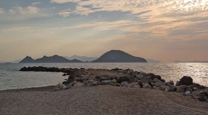 Het strand van Turgutreis