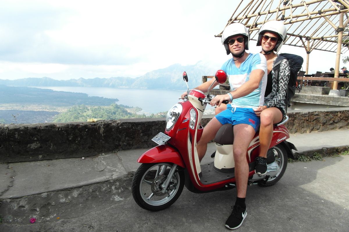 Met de scooter door Bali