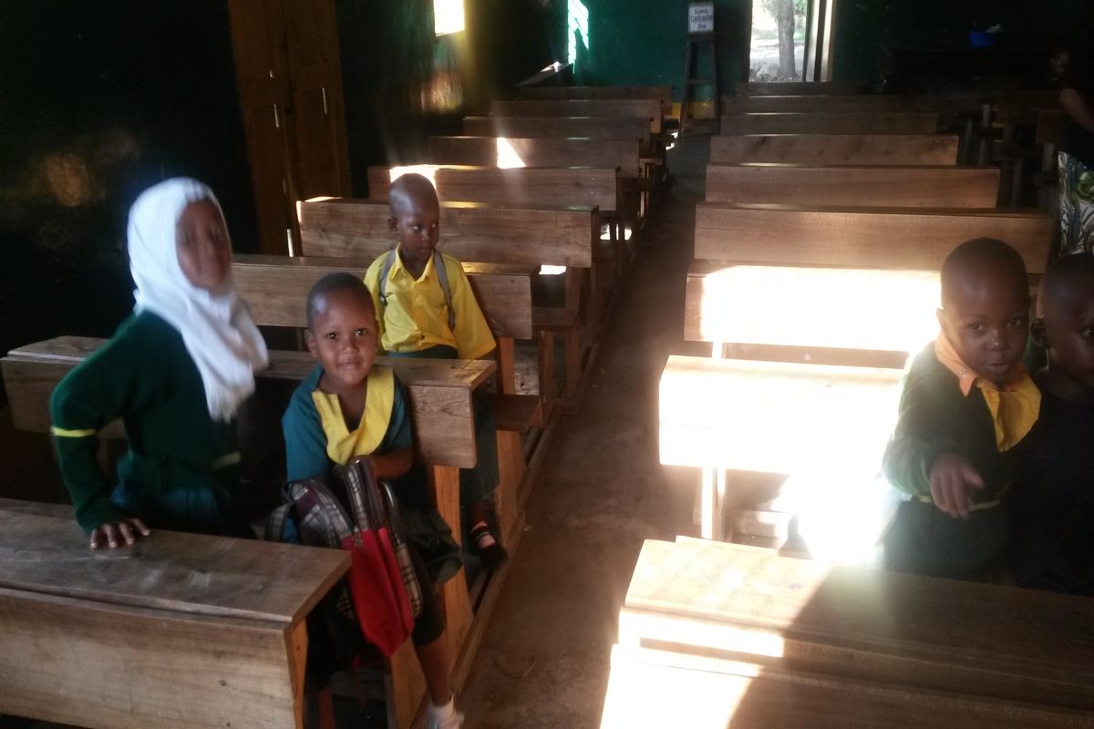 Kinderen in de schoolbanken