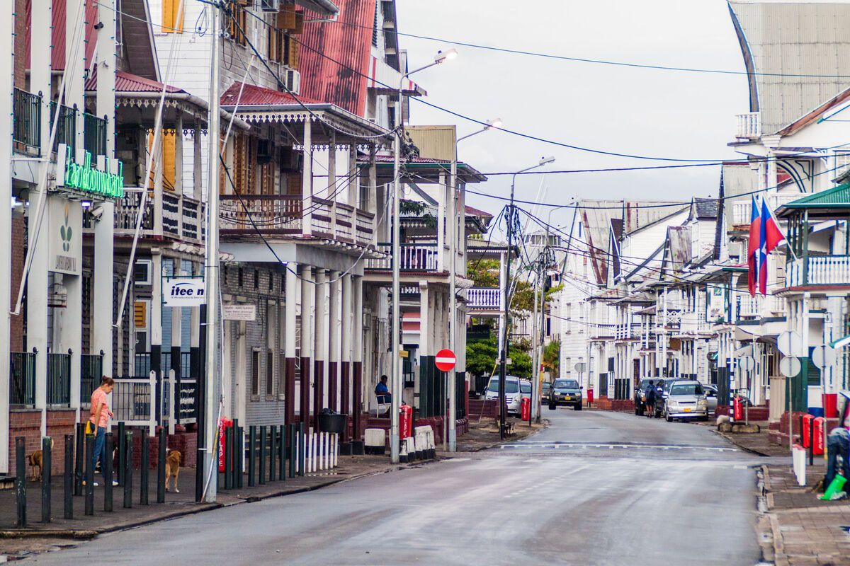 De hoofdstad Paramaribo