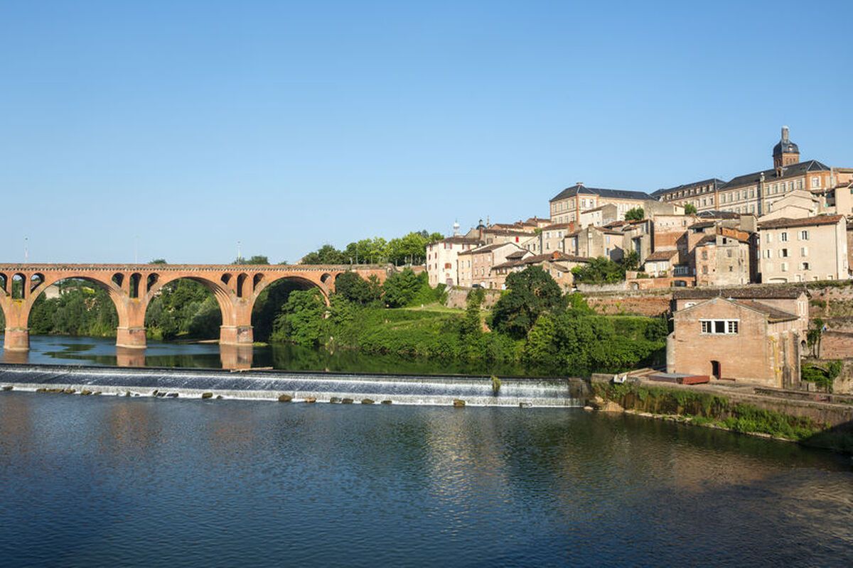 De brug over de rivier de Tarn