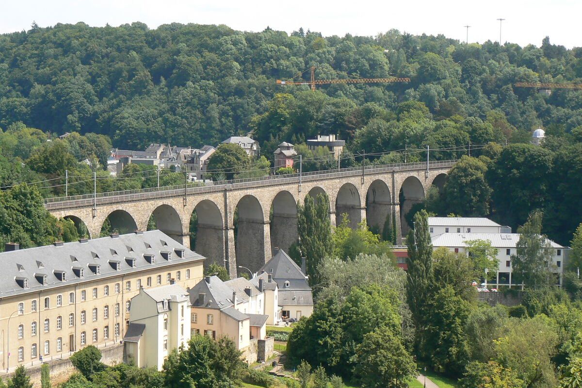 Brug in Luxemburg-stad, Luxemburg