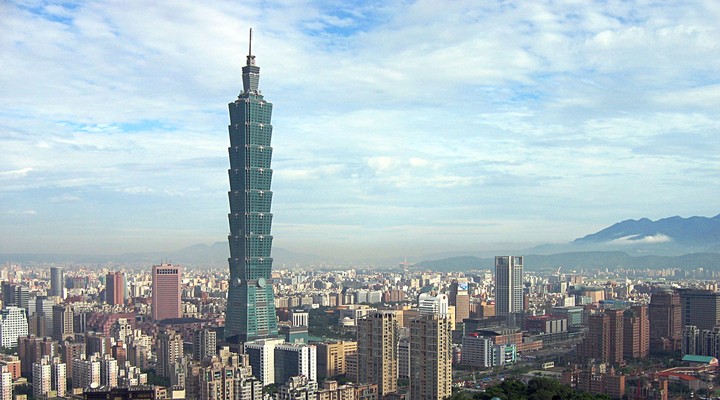 Uitzicht op Taipei