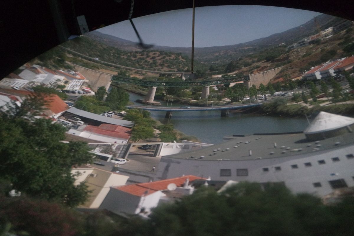 Tavira vanuit een Camera Obscura