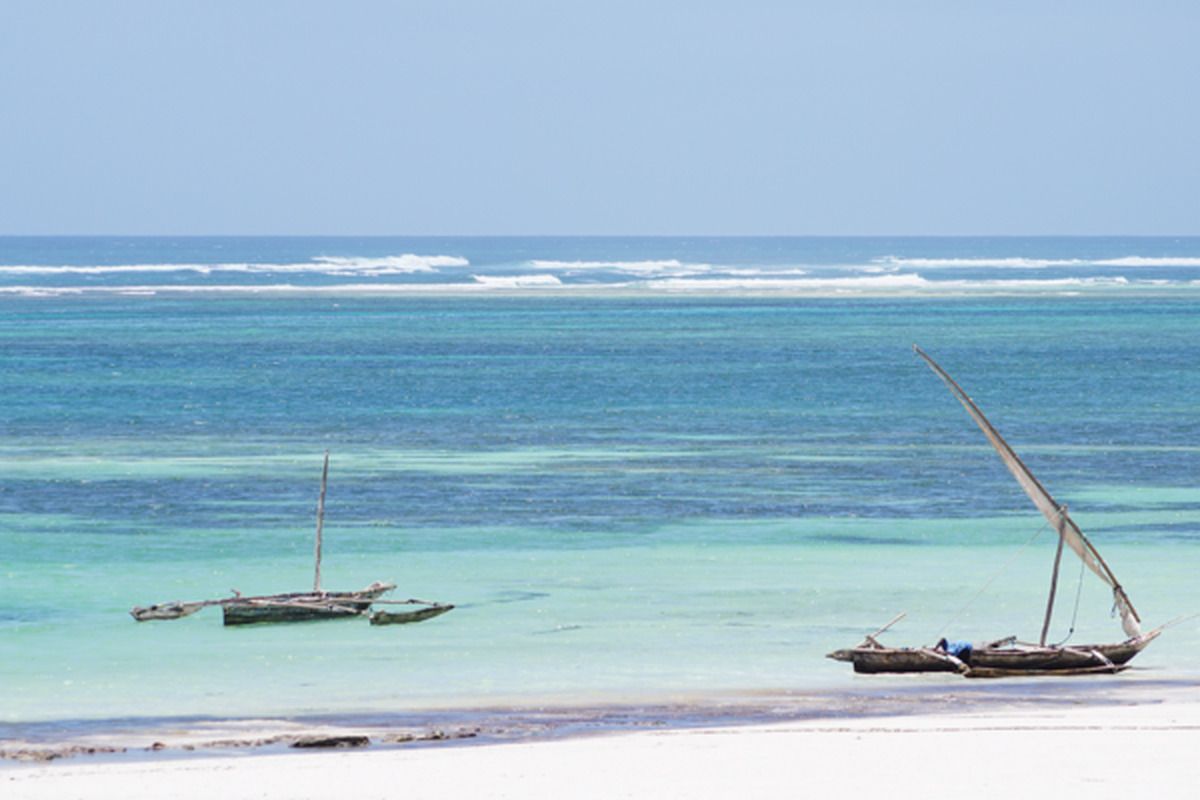 Uitzicht op Diani Beach