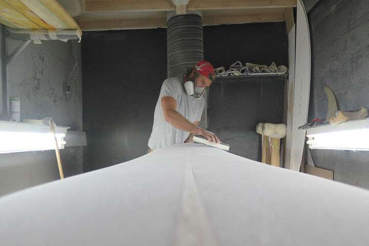 Surfplank in progress