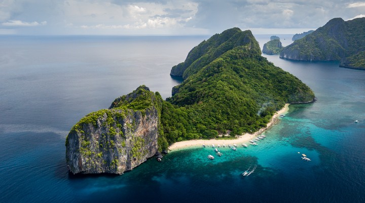 Eilandje bij El Nido, een van de mooiste plekjes