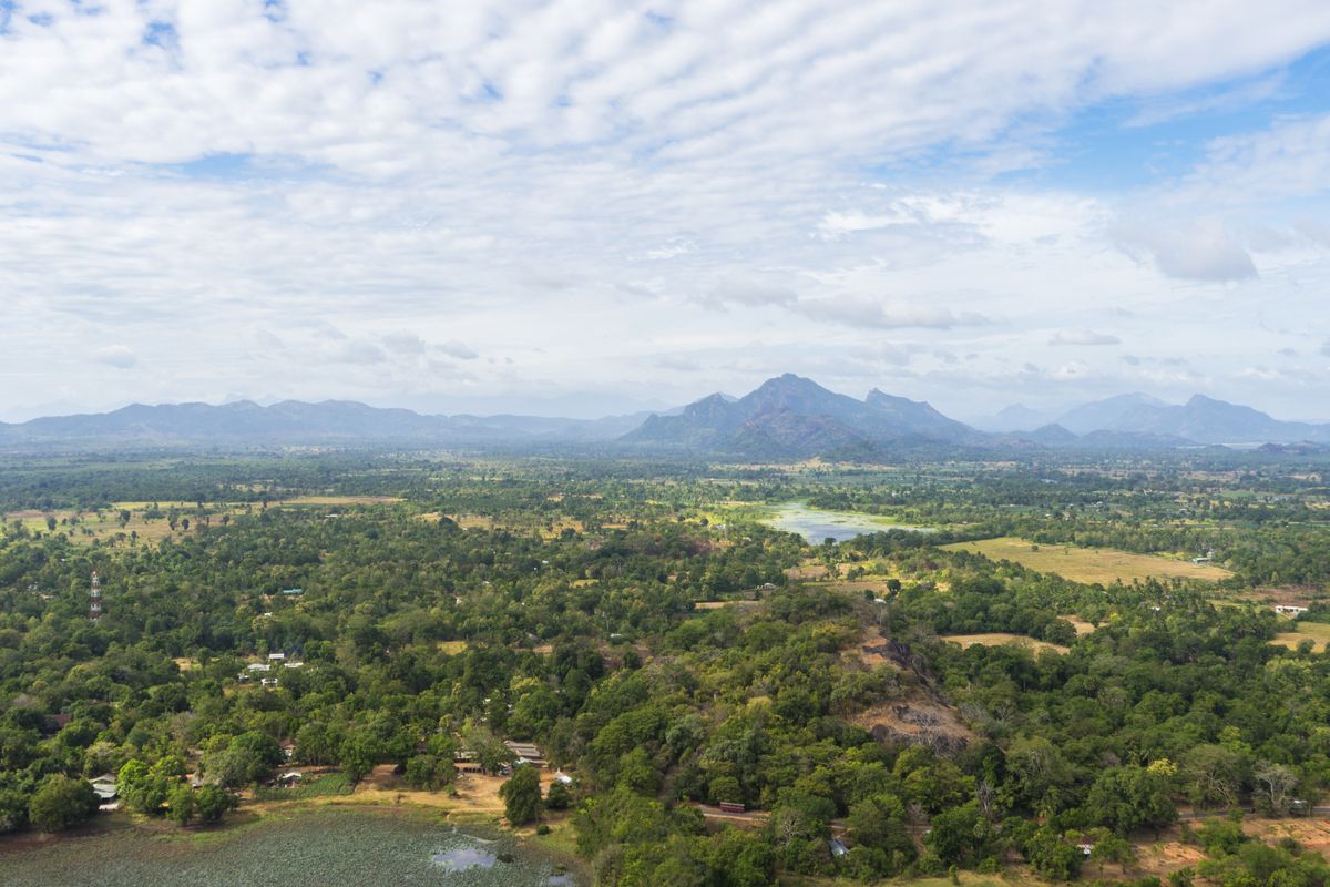 Het uitzicht vanaf de Sigeriya