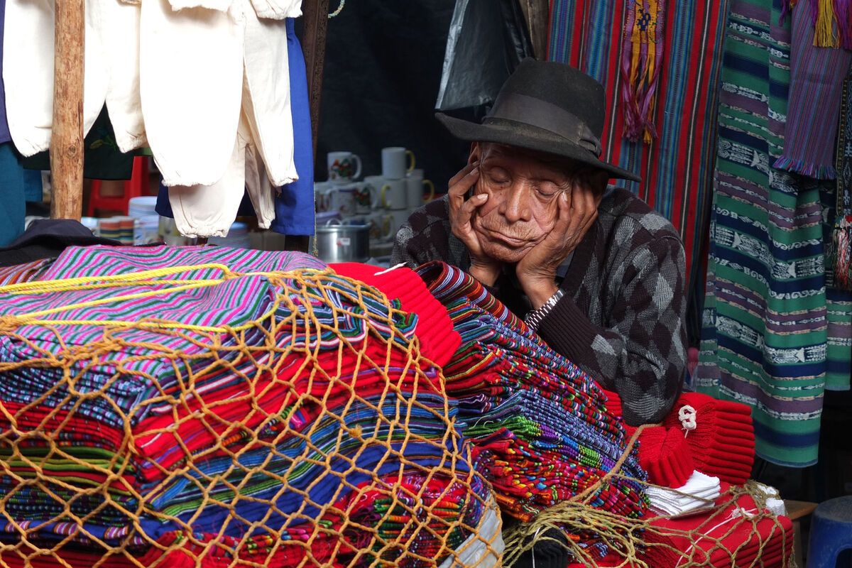 Chichicastenango markt, Guatemala