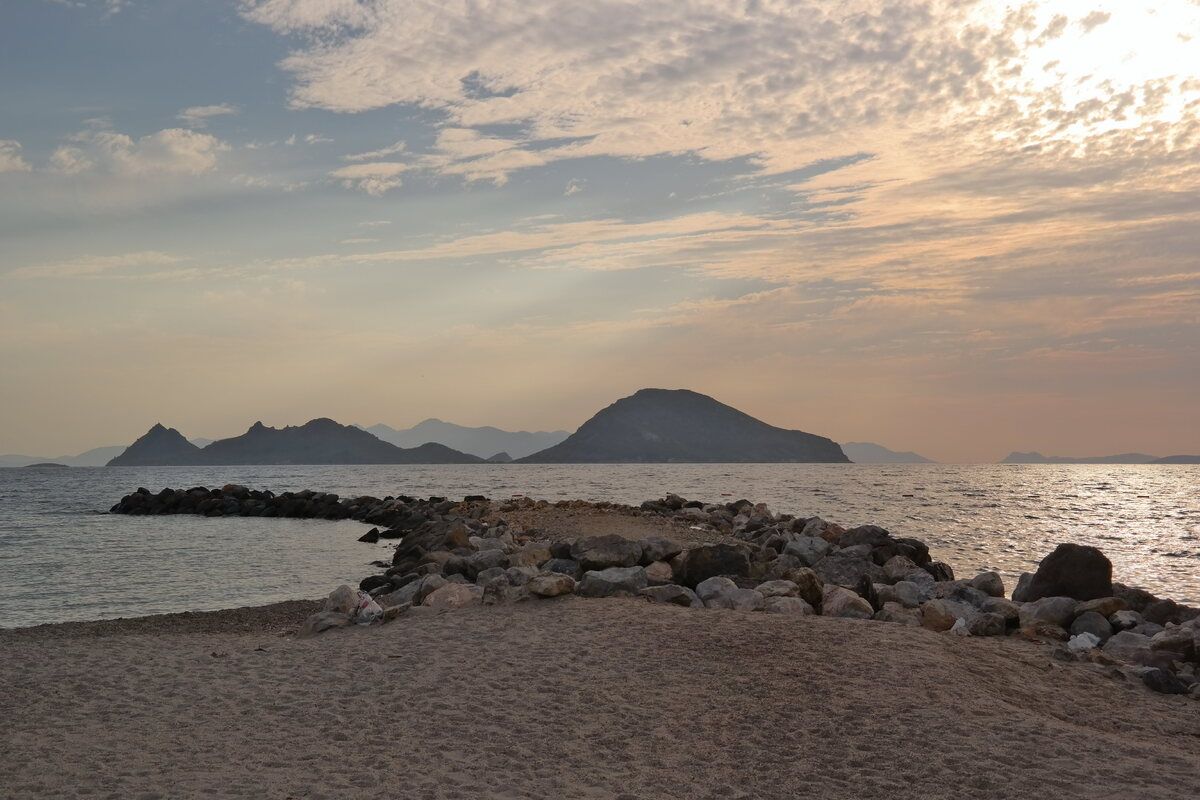 Zonsondergang in Turgutreis