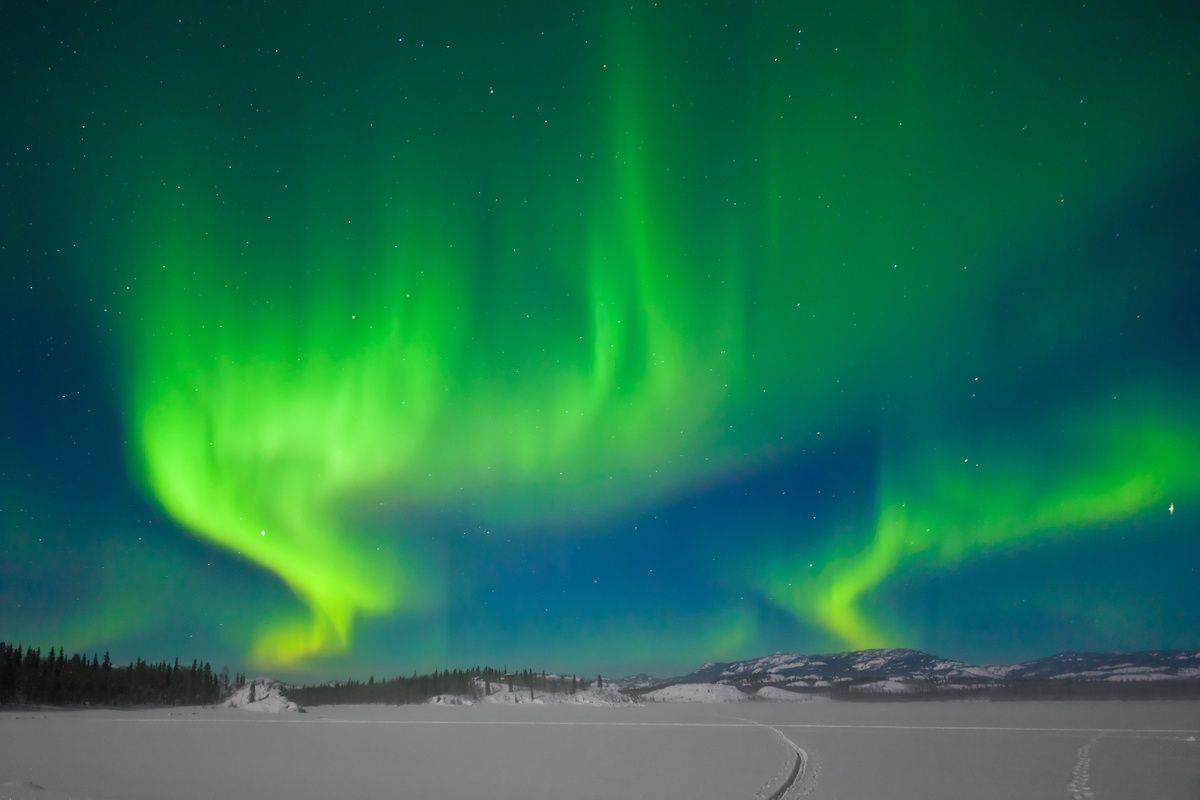 Het noorderlicht in IJsland