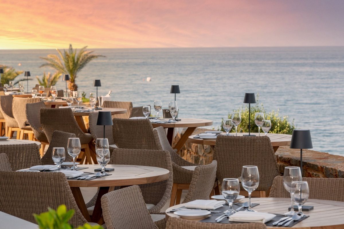 Tijdens het eten heb je een prachtig uitzicht 