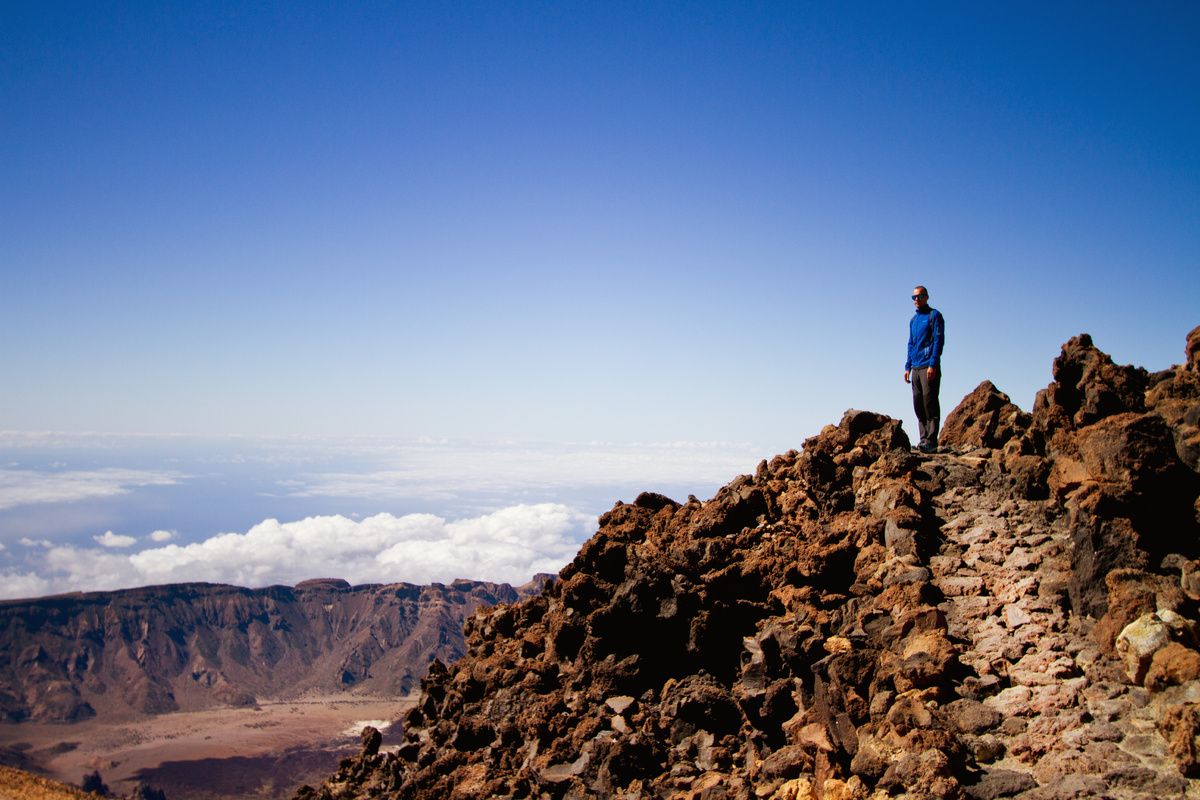 Pico del Teide, hoogste punt van de vulkaan op Tenerife