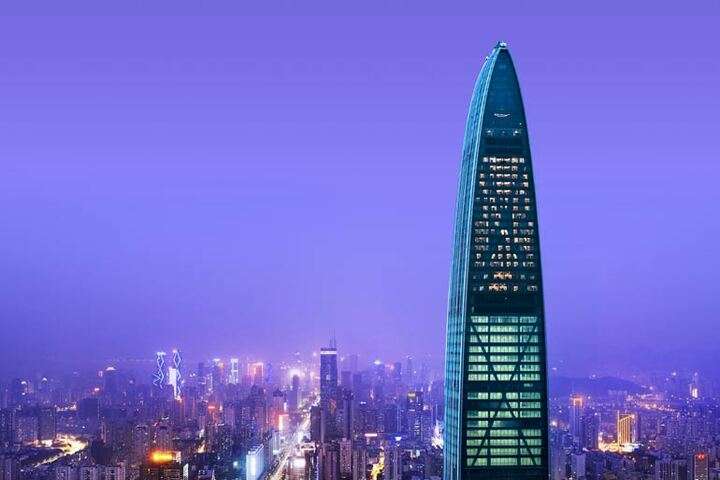 Het KK100 gebouw met St. Regis Shenzhen