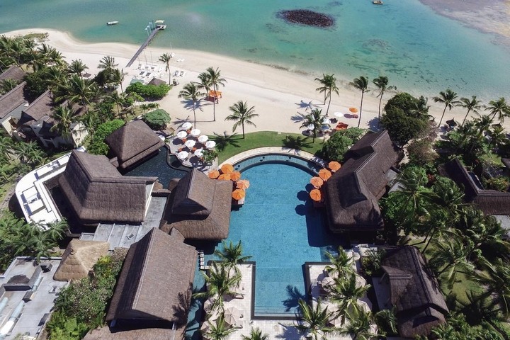 Bovenaanzicht van het resort