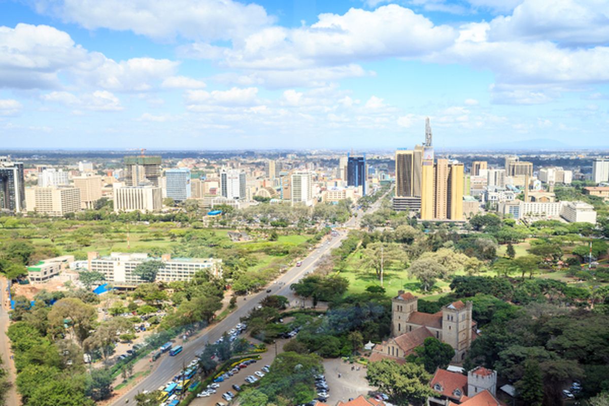 De hoofdstad van Kenia, Nairobi