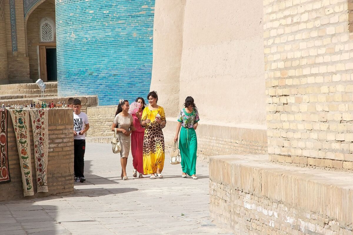 Straat van Itchan Kala in Khiva