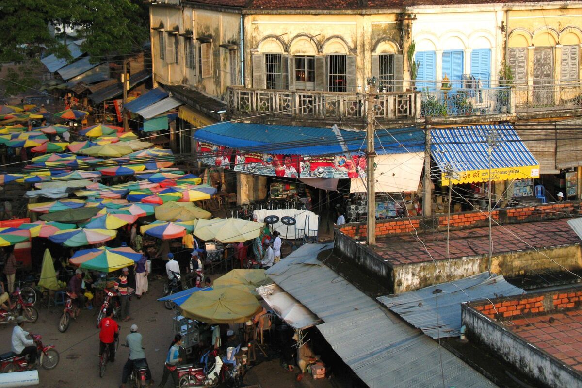 Markt Kratie, Cambodja