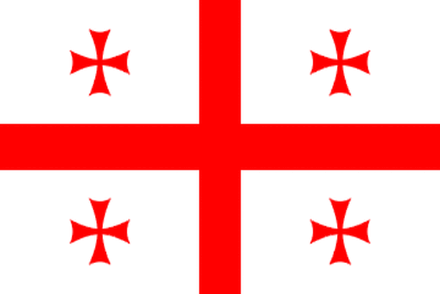 De vlag van Georgië
