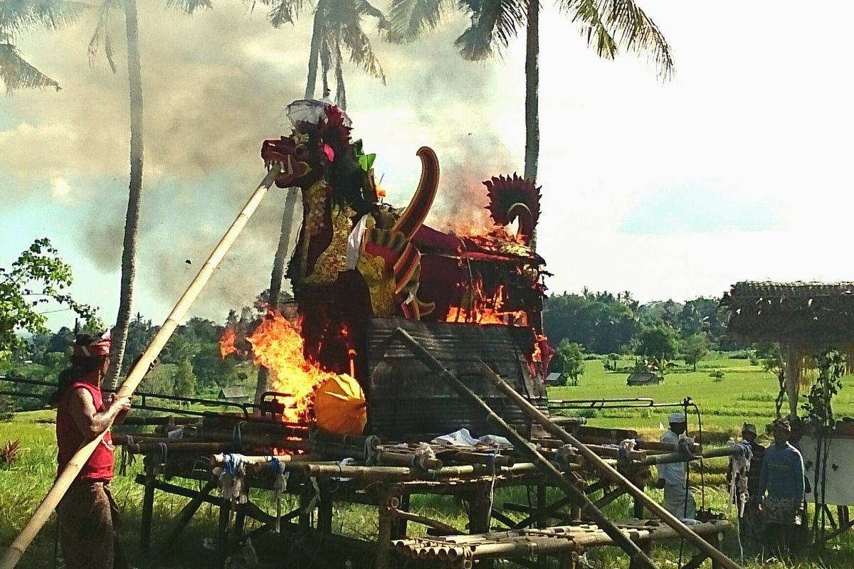 Ngaben ceremonie op Bali