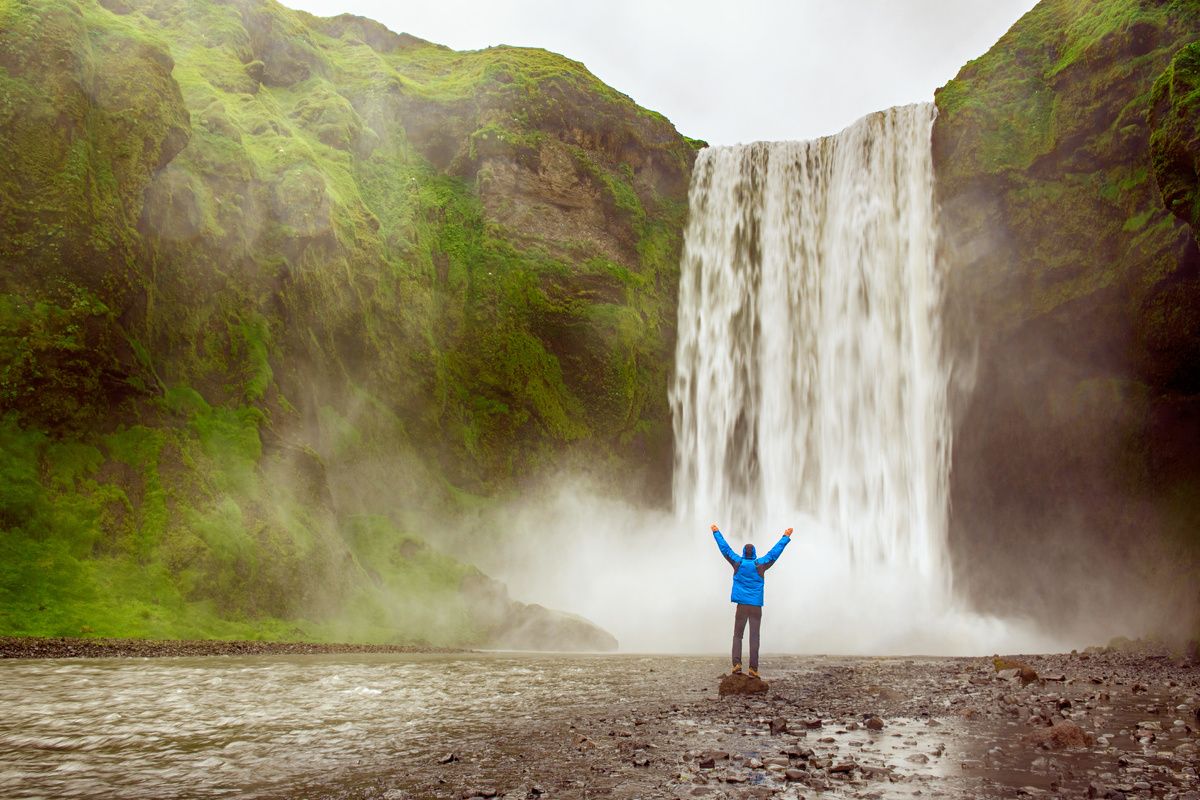 De Skogafoss waterval