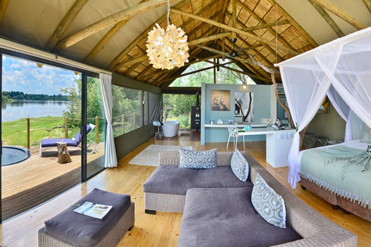 Lodge bij de Victoria falls