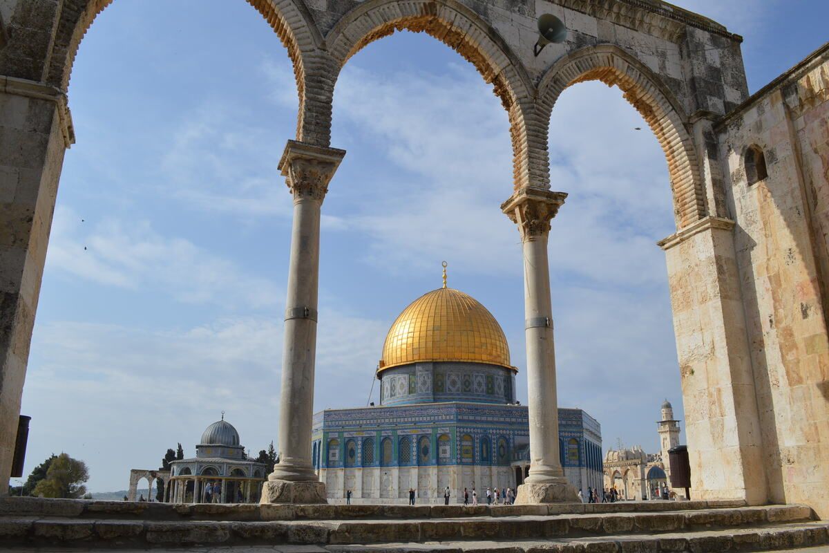 de heilige berg in Jeruzalem