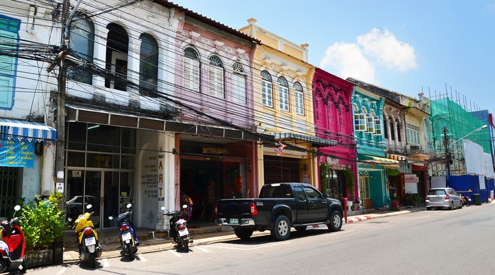 Straten van Phuket in Thailand