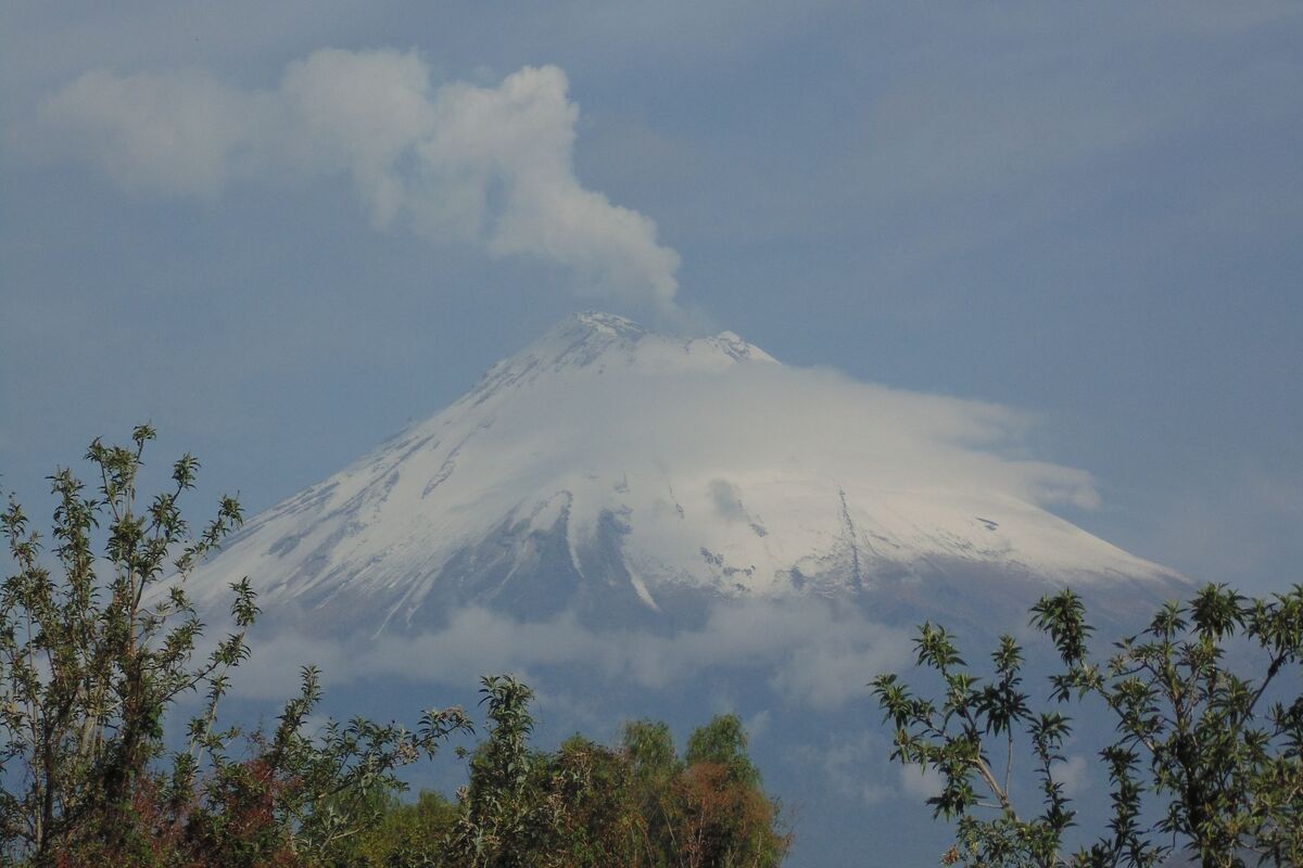 Popocatépetl, actieve vulkaan