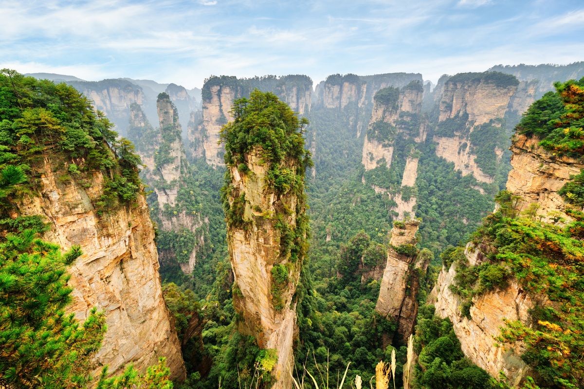 De Tianzi Mountains in Zhangjiajie Nationaal Park