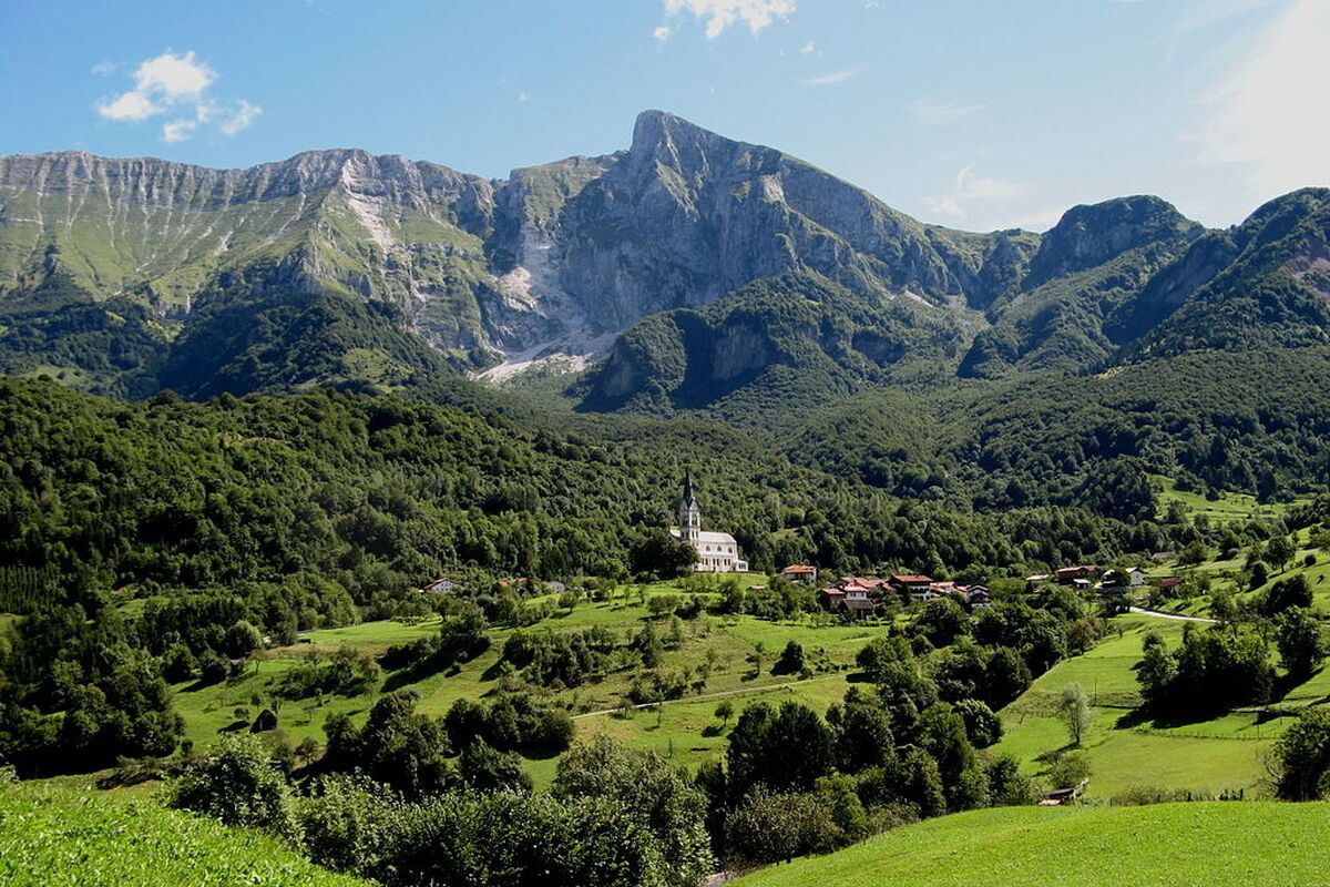 Het landschap van Sloveni