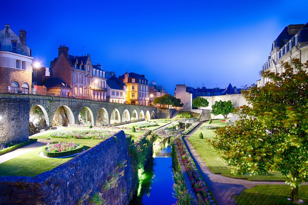 Kunst en historiestad Vannes, Frankrijk, Bretagne