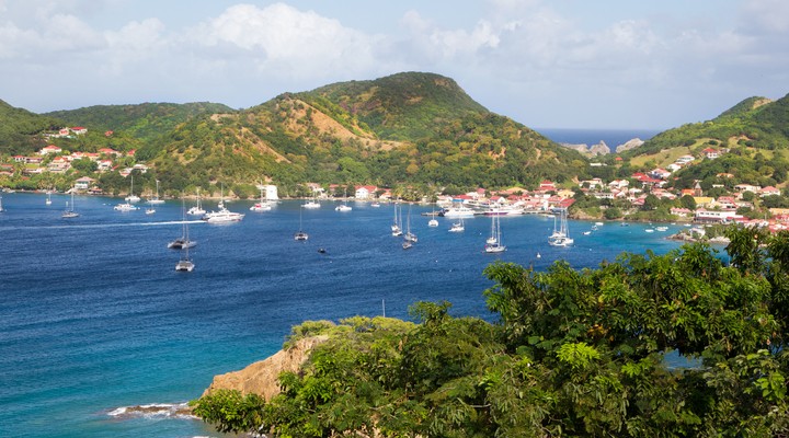 Baai met boten, Martinique