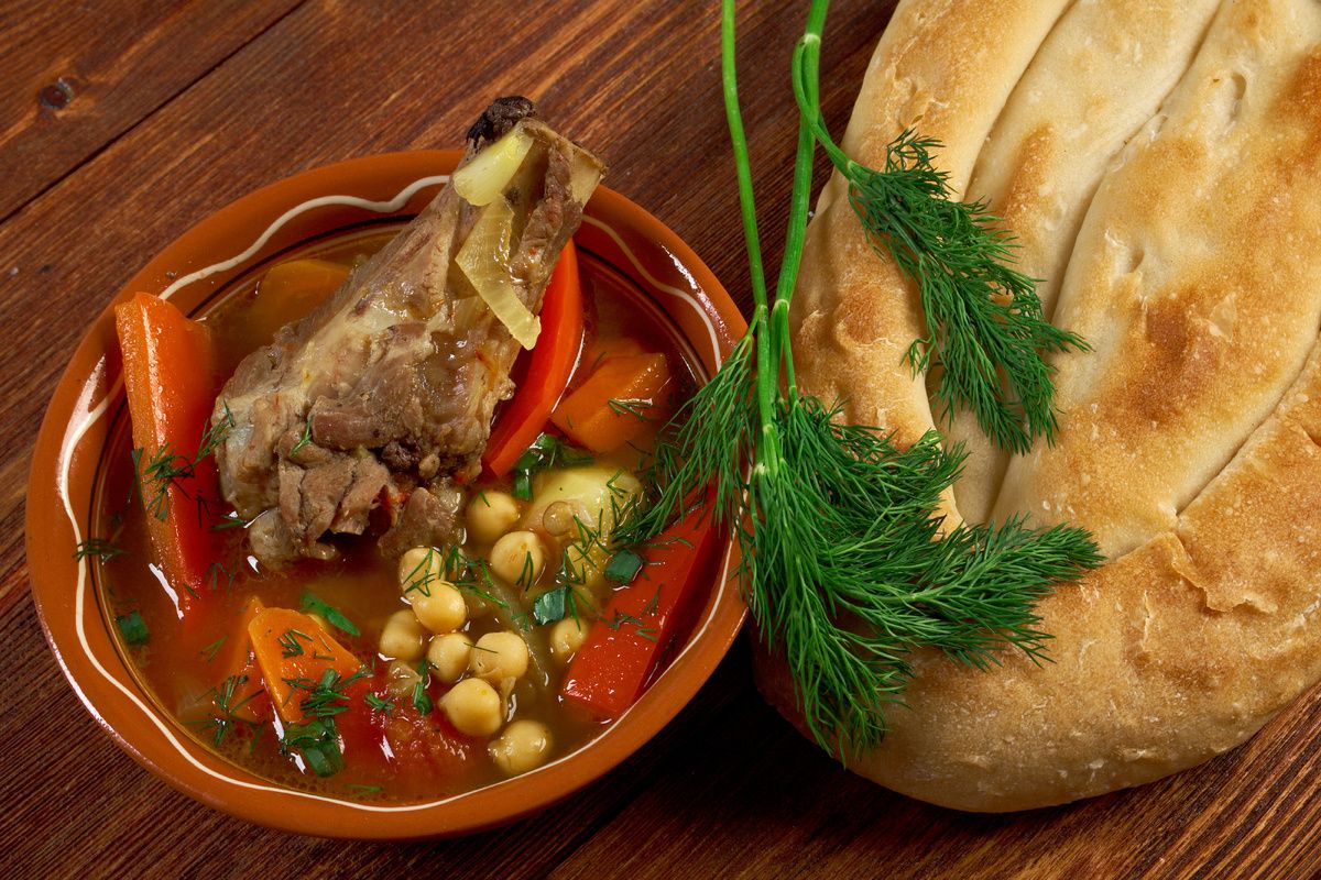 Een gerecht uit Turkmenistan