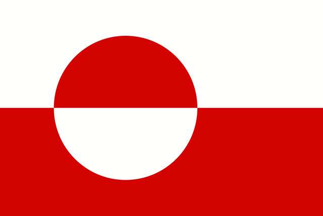 De vlag van Groenland