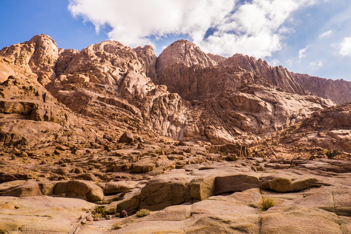 De droogte van de Sina&iuml; 