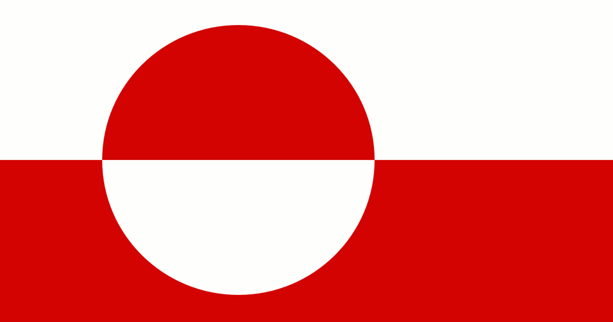 De vlag van Groenland