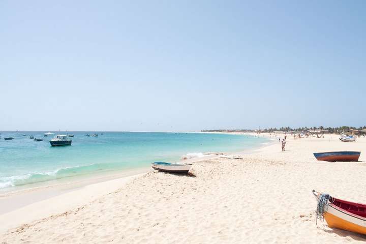 Strand bij Osis Salinas Sea