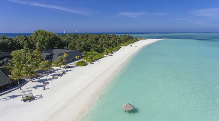 Eiland waarop het resort is gevestigd