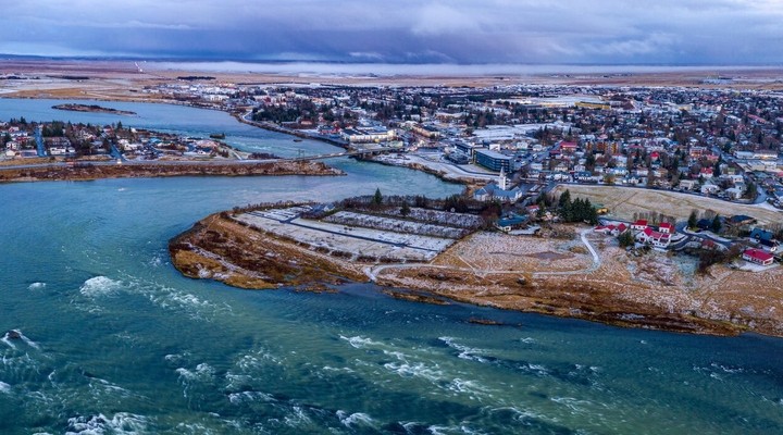 De rivier lfus bij Selfoss Visit South Iceland