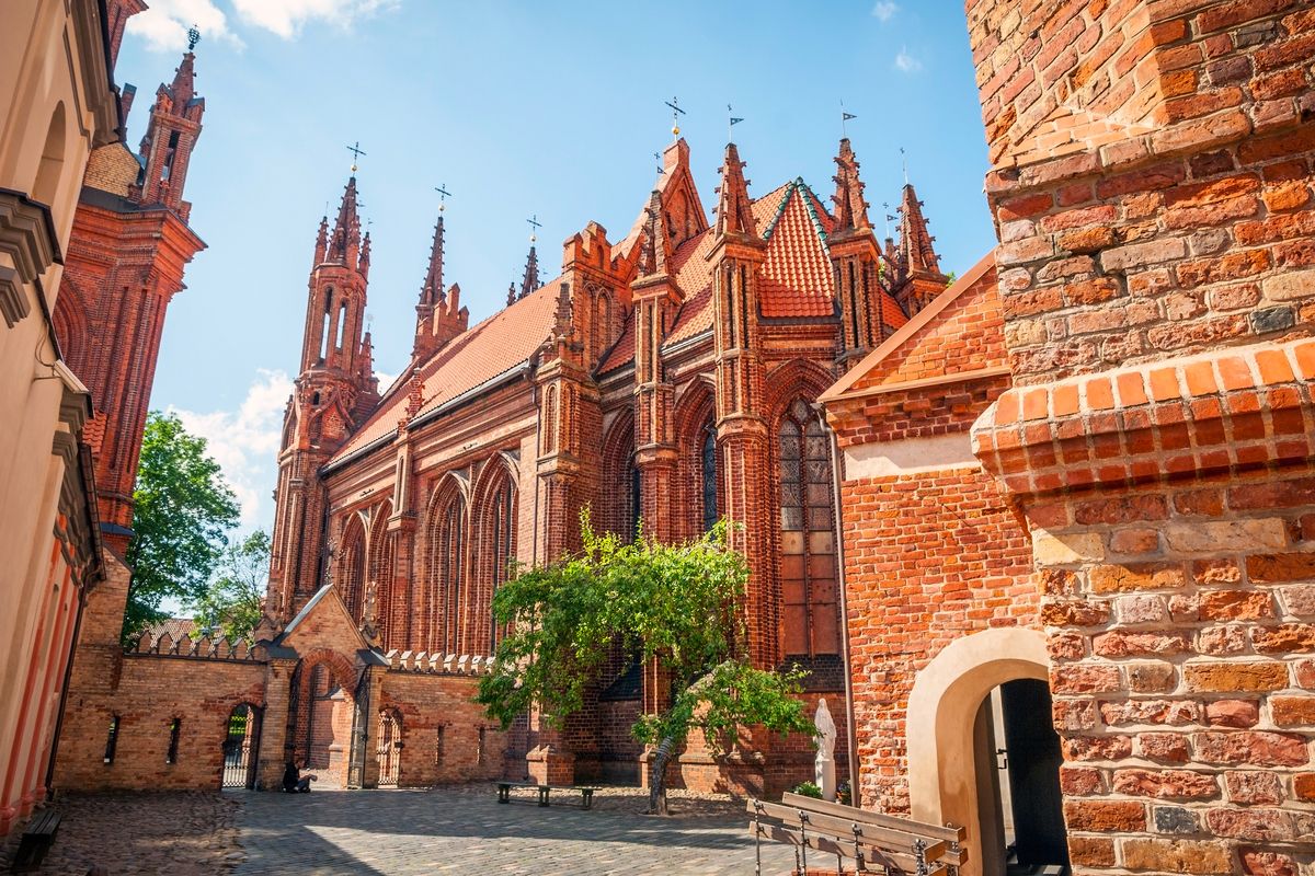 Kerk in de oude stad Vilnius