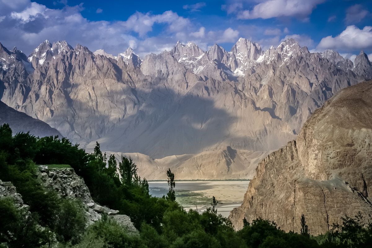 Het prachtige berglandschap van Pakistan