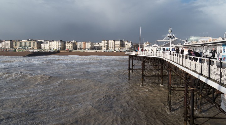 Water en strand Brighton Engeland