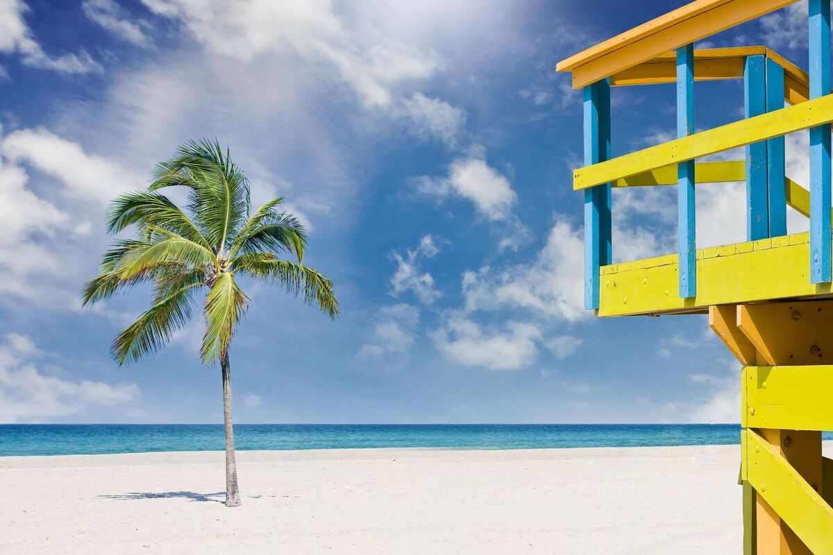 Miami beach in Florida