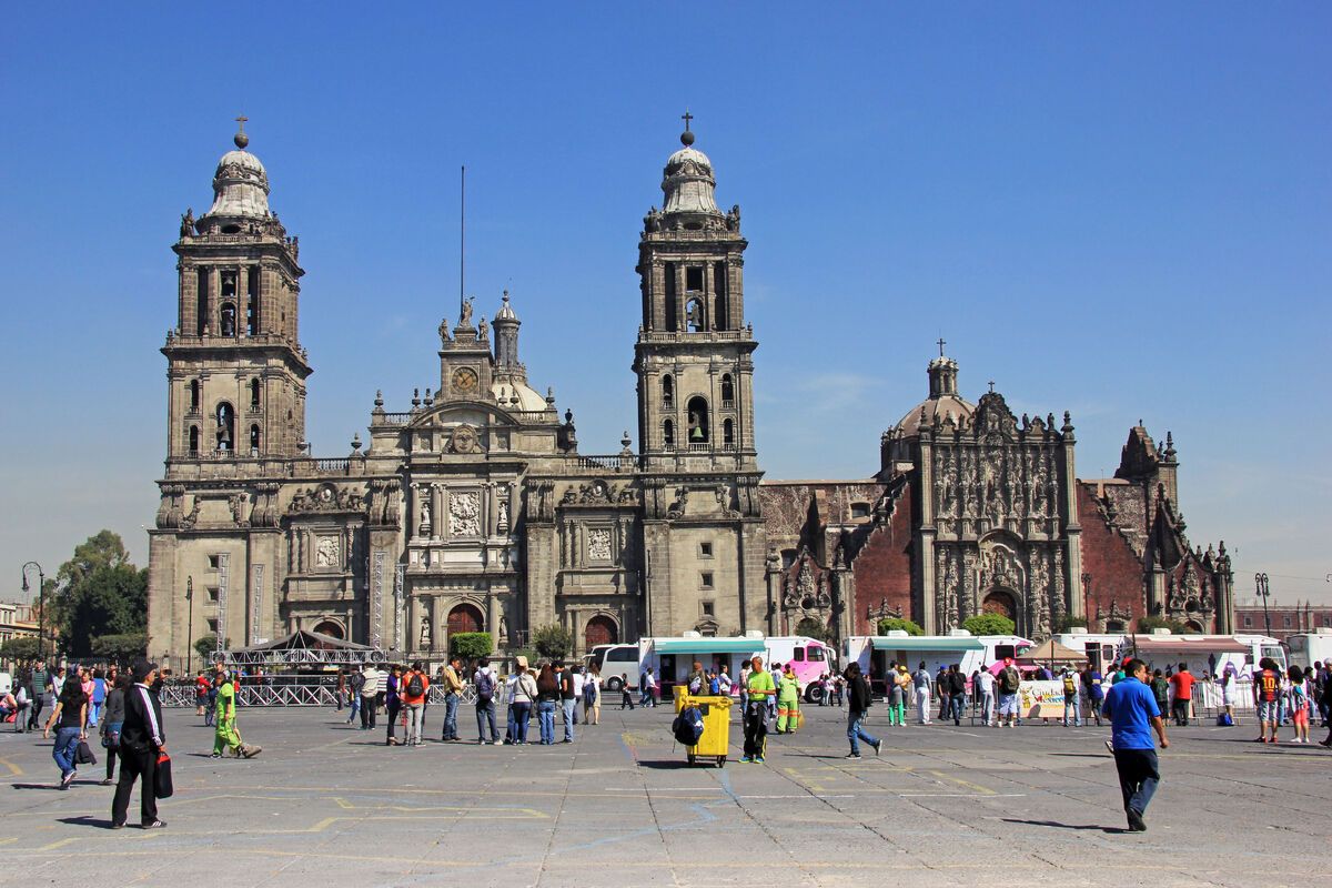 Plaza de la Constitucion, Mexico-stad, Mexico