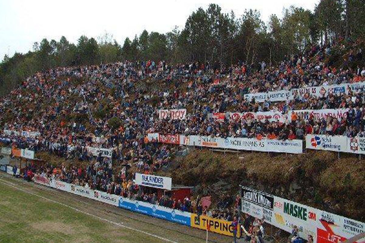 Tribunes van FC Aalesund stadion