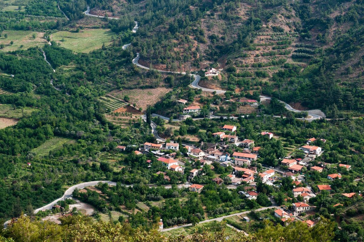 Bergdorpje in het Trodosgebergte