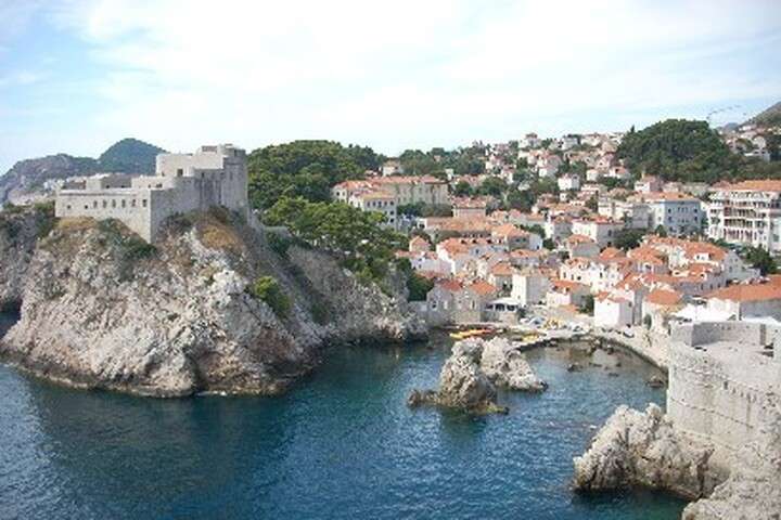 Baai in Dubrovnik, zuiden van Kroatië