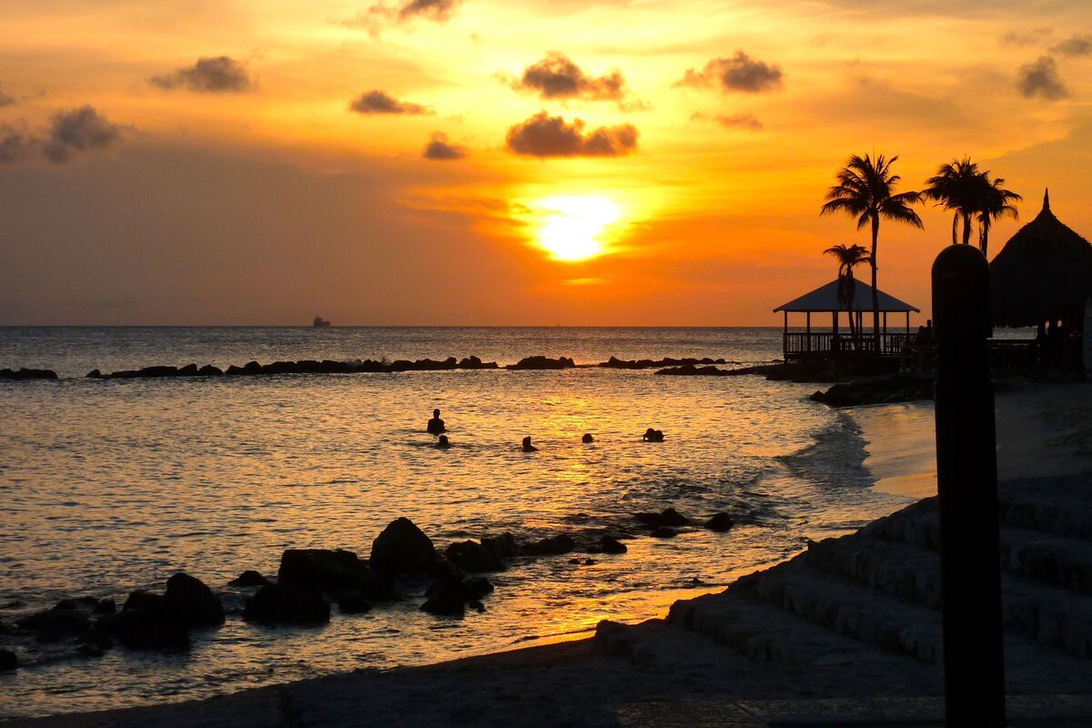 Zonsondergang Curaçao